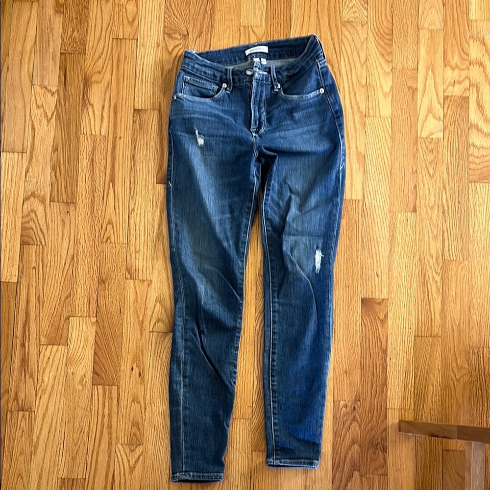 Good American Blue Skinny Jeans Sleek Fit
